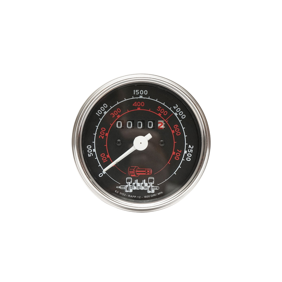Engine RPM indicator gauge, tachometer for New Holland, Fiat, Ford OEM code 4180290, 4334916, 4180290, 04334971, Fi84.5 mm